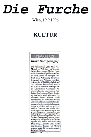 The Men Who Mistook His Wife For A Hat - Die Furche