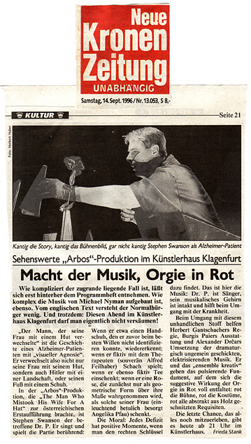 The Men Who Mistook His Wife For A Hat - Klagenfurt - Krone
