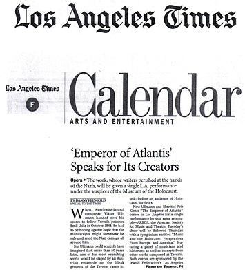 Der Kaiser von Atlantis - Los Angeles Times 3