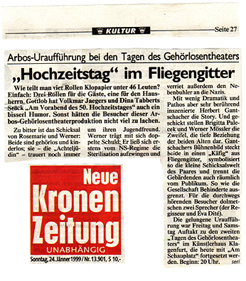 Am Vorabend des 50 Hochzeitstages - Klagenfurt - Krone