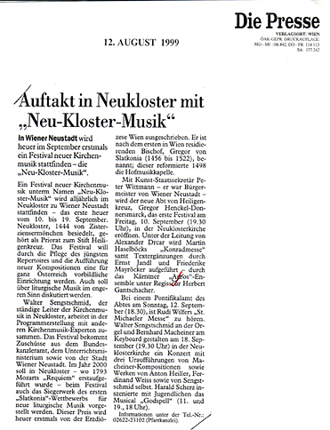 Tageszeiten Konradmesse - Wr. Neustadt - Die Presse