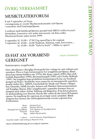 Es hat am Vorabend geregnet -Stockholm - KungligaOperan 2