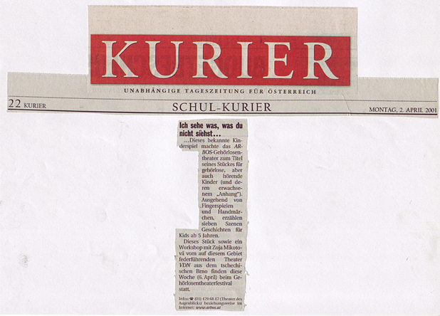 Ich sehe was was Du nicht siehst - Wien - Kurier