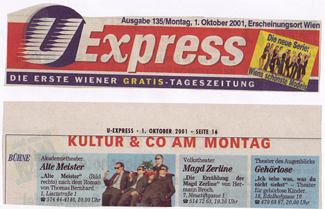 Ich sehe was was Du nicht siehst - Wien - U-Express
