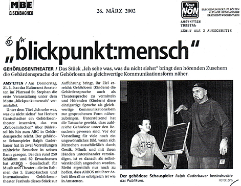 Ich sehe was was Du nicht siehst - Amstetten - NOEN