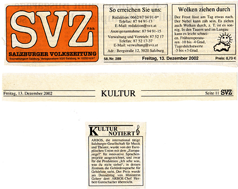 Ich sehe was was Du nicht siehst - EU-Siegel - SVZ
