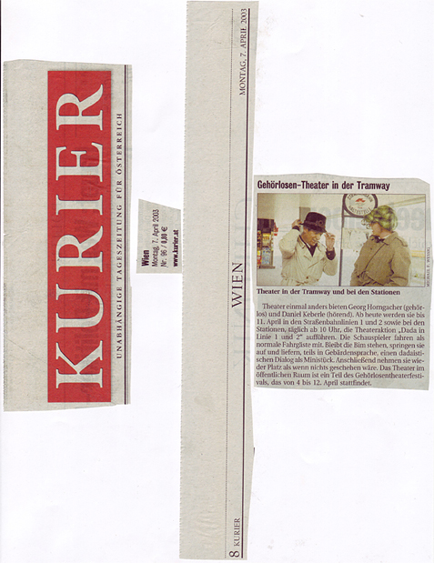 DaDa in den Strassenbahnlinien 1 u 2 - Wiener Linien - Kurier