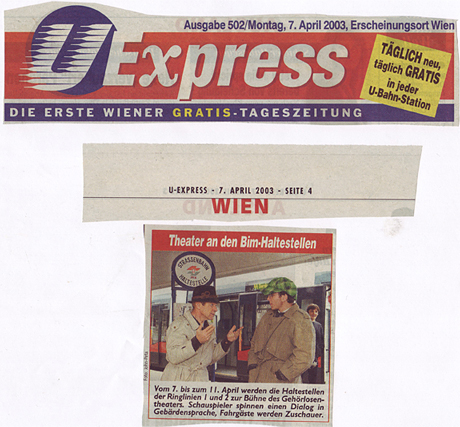 DaDa in den Strassenbahnlinien 1 u 2 - Wiener Linien - Uexpress