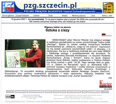 Ich sehe was was Du nicht siehst - Szczecin sk