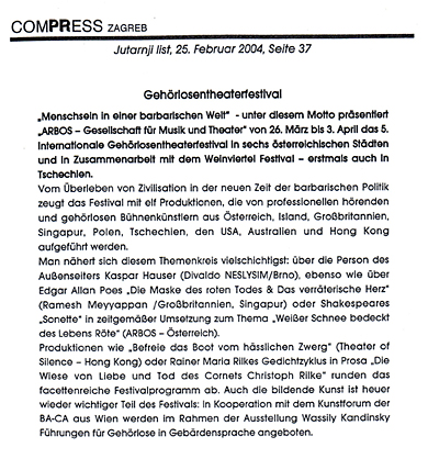 5 Europäisches und Internationales Gehörlosentheaterfestival - Kroatien - JL 2