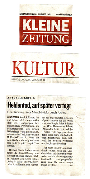 Der vertagte Heldentod - Kleine Zeitung