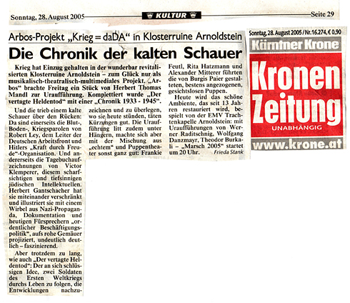 Der vertagte Heldentod - Krone
