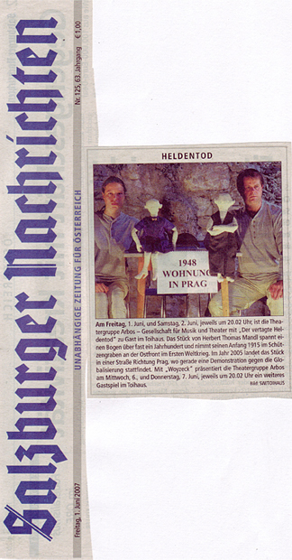 Der vertagte Heldentod - SN