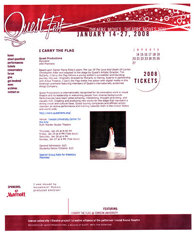 Die Weise von Liebe und Tod des Cornets Rilke - I Carried the Flag - Baltimore - Quest 3